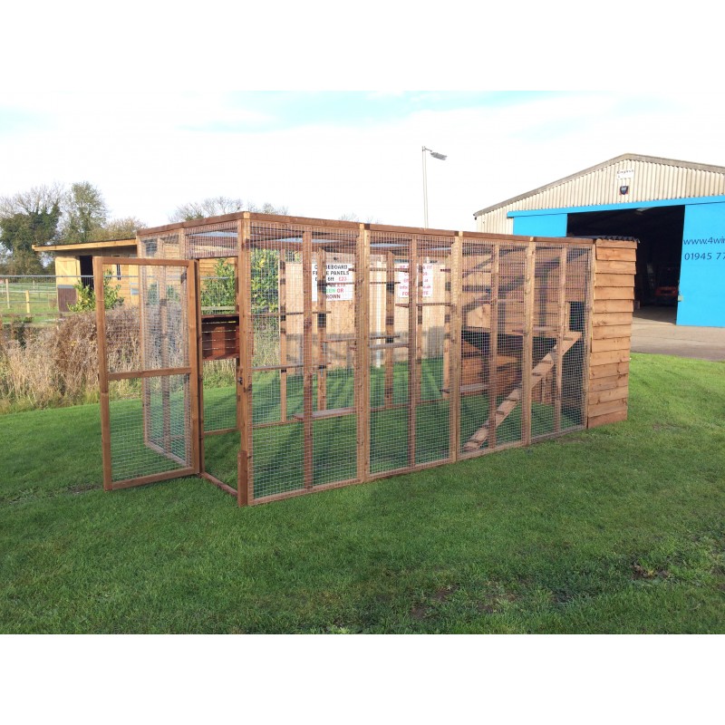 Cat pen clearance for garden